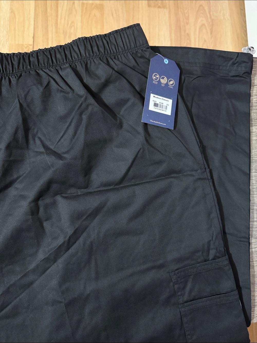 NWT Cherokee Workwear Black Women's Scrub Pants 3XL